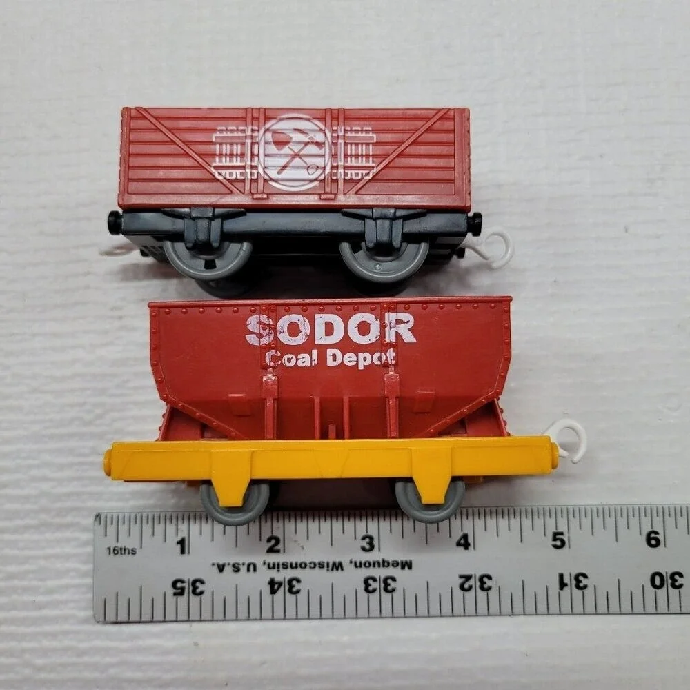 4 Thomas‎ Friends TrackMaster Train Cars Sodor Coal Depot Shipping Mining Mattel